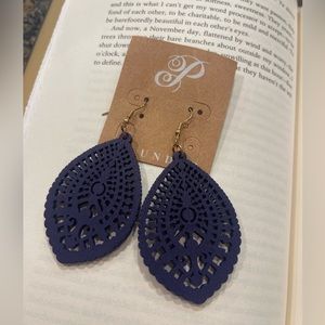 Plunder Laser Cut Wooden Earrings